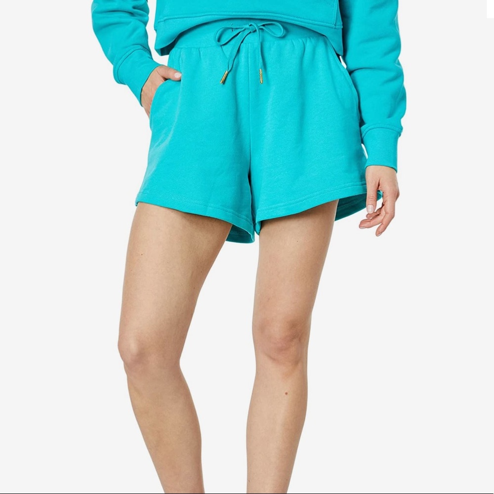 NEW WeWoreWhat pull on shorts in teal